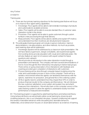 D353 Amy Task 3 - passed - Amy Fortner 011809751 Talent Management Plan ...