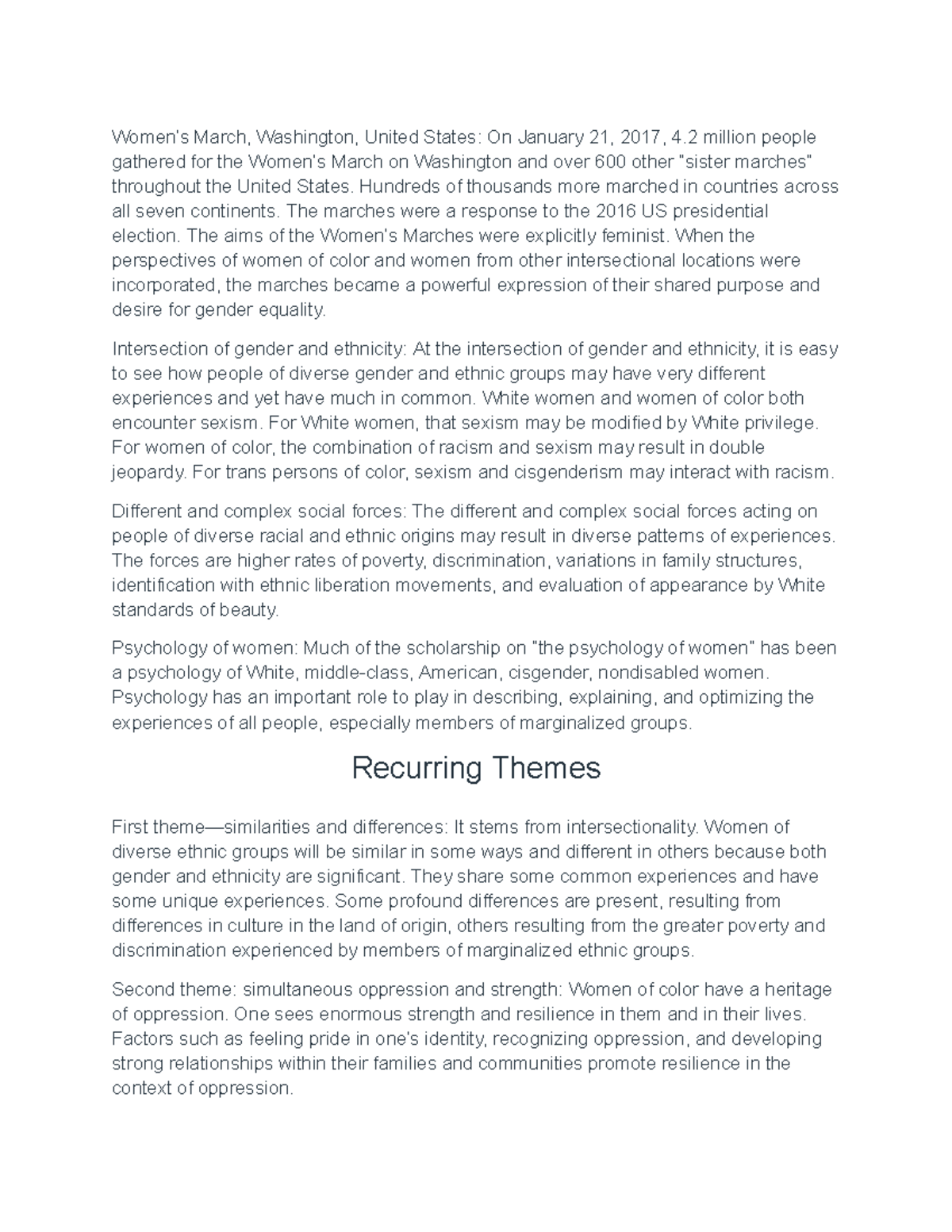 Understanding Intersectionality: Gender and Race in Feminism (WGS 101 ...