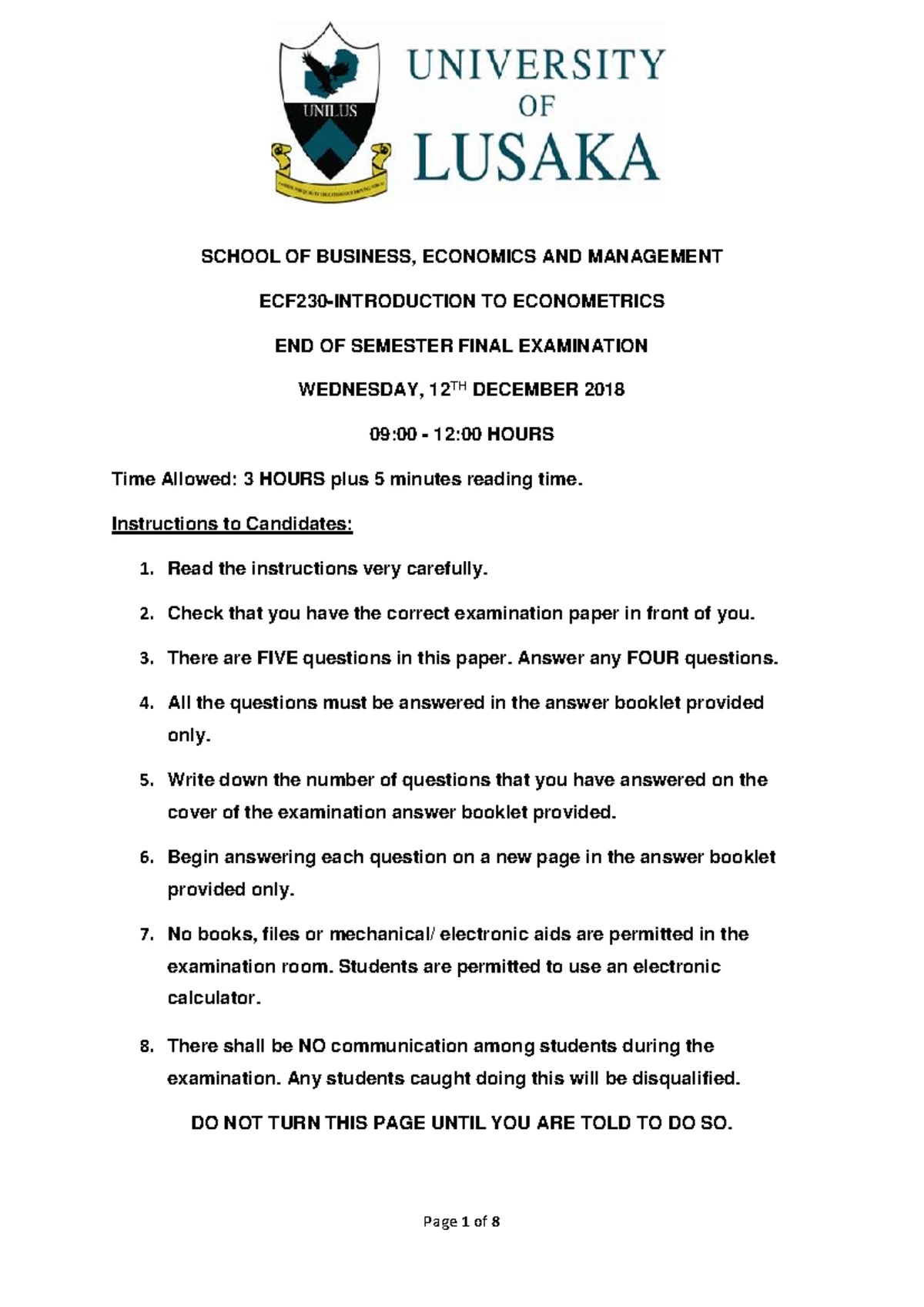ECF342 Advanced Macroeconomics 2024 Semester 2 Final Exam Guide - Studocu