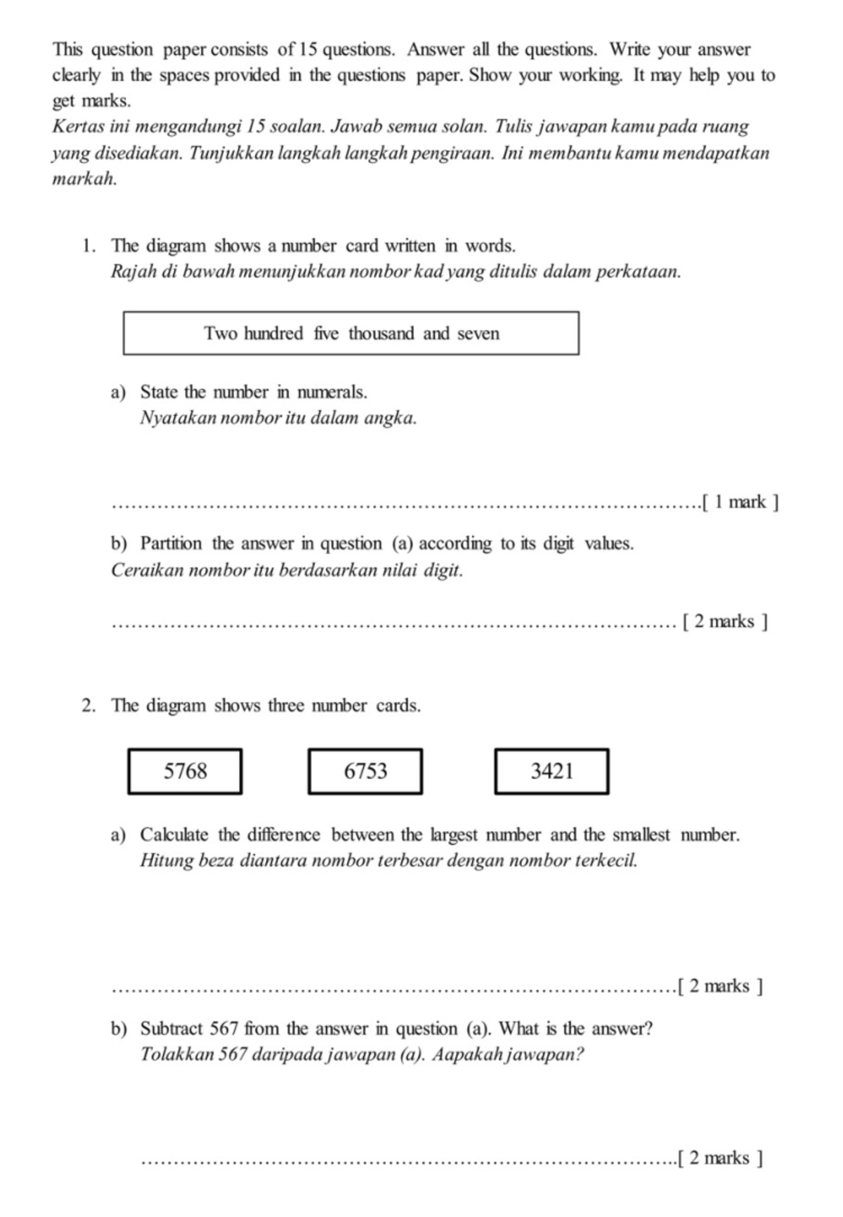 YEAR 5 Revision - Mathematics Exercises and Problem Solving - Studocu