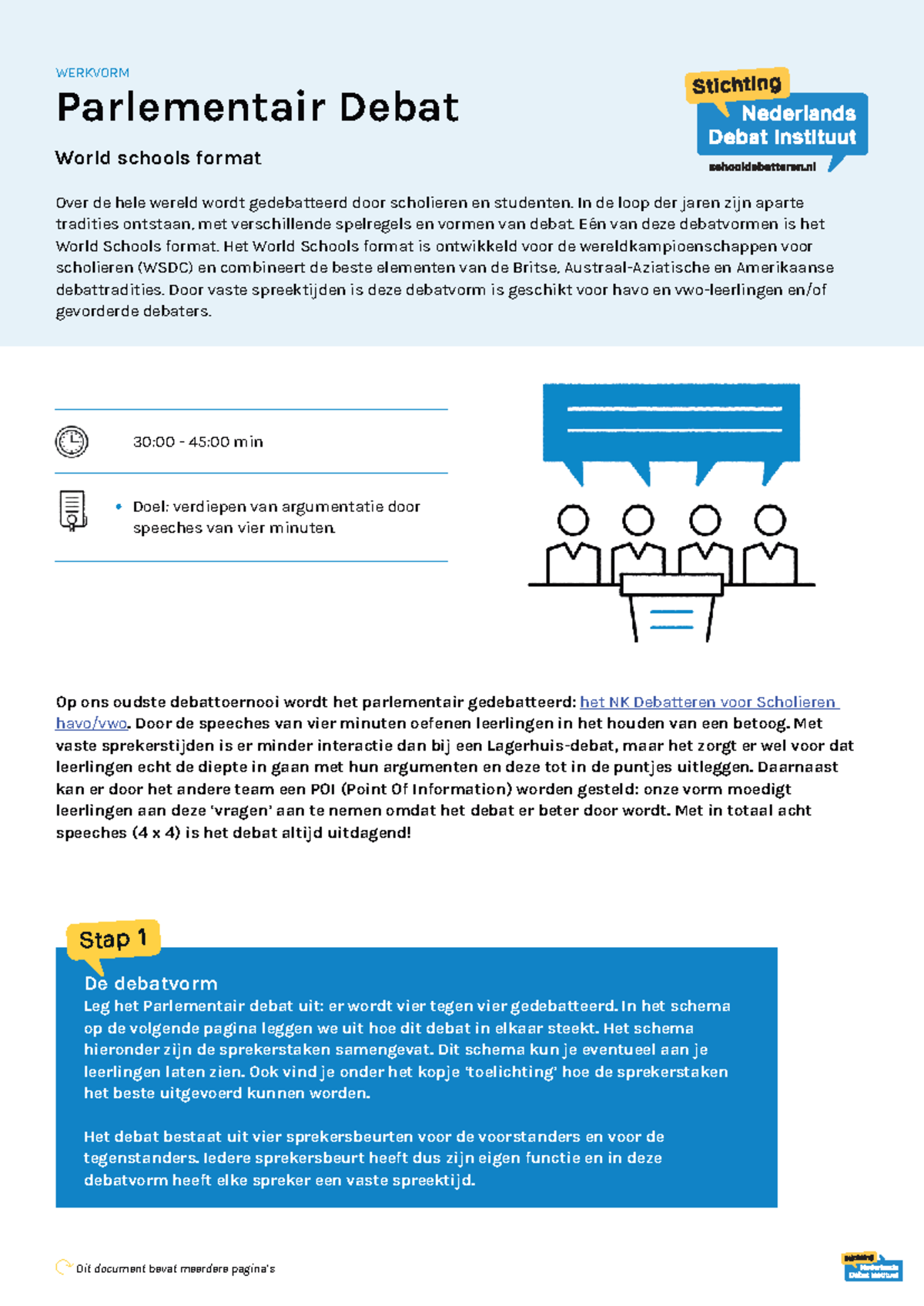Uitleg Parlementair Debat (WSDC) in World Schools Format - Studeersnel