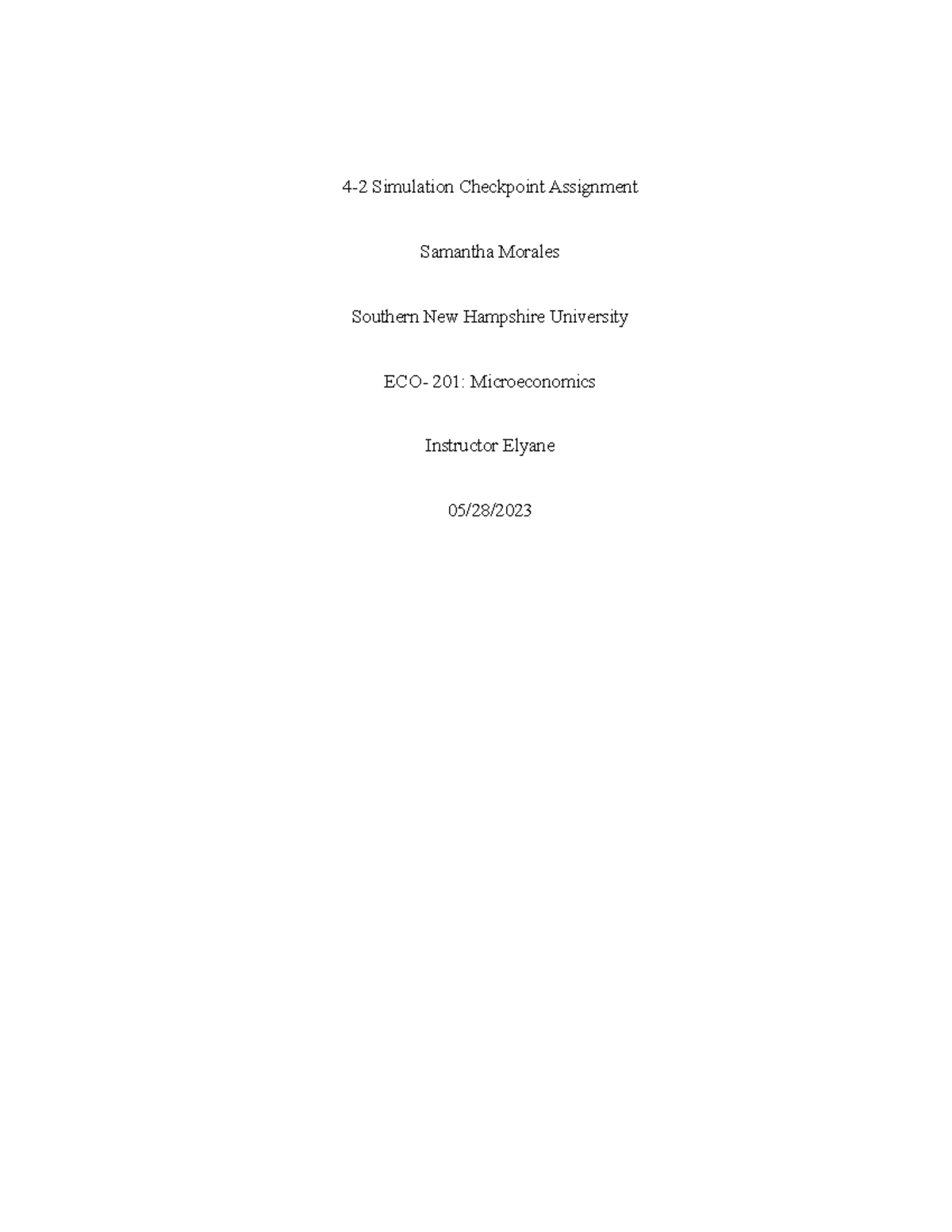 4-2 Simulation Checkpoint Assignment - 4-2 Simulation Checkpoint ...