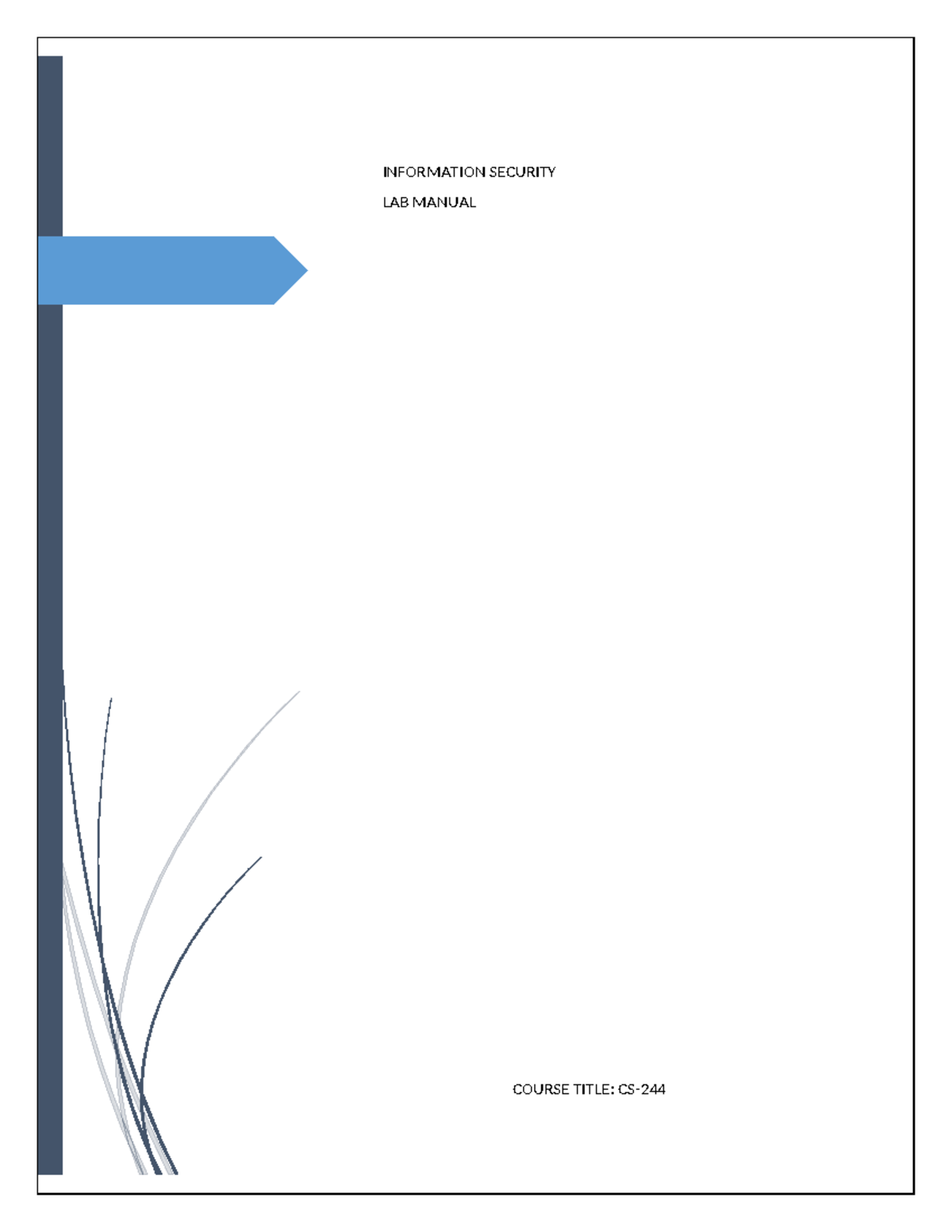 Information Security Lab Manual (CS 4th Sem) - Encryption Techniques ...