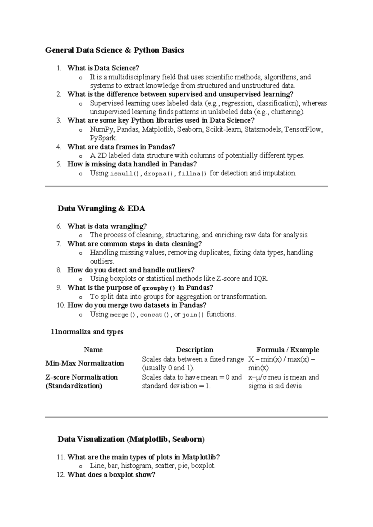 General Data Science (DS101) Python Basics: Key Concepts & Techniques ...