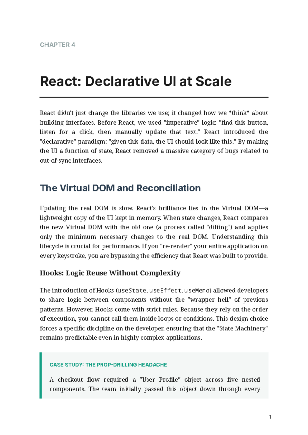 CHAPTER 04: React - Declarative UI at Scale Insights and Case Study ...