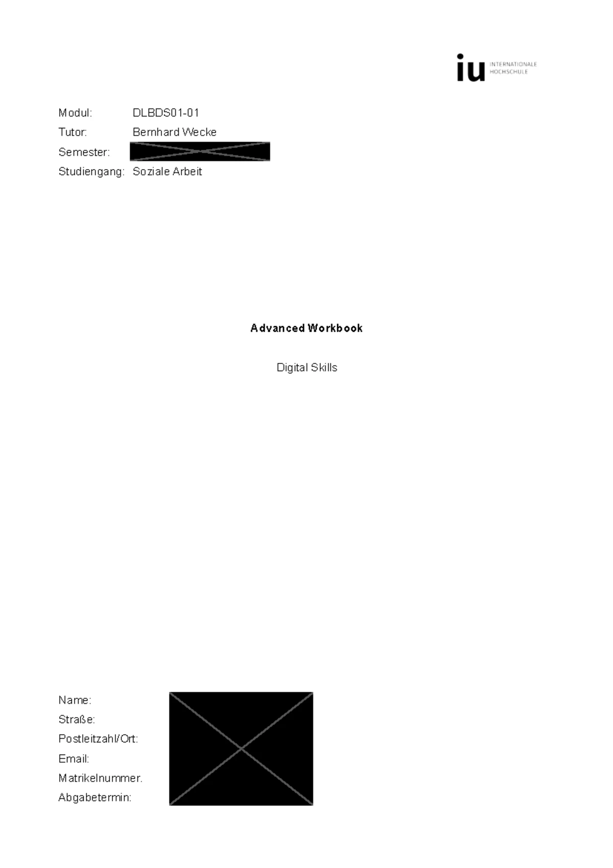 Advanced Workbook Einführung in das wissenschaftliche Arbeiten - IU