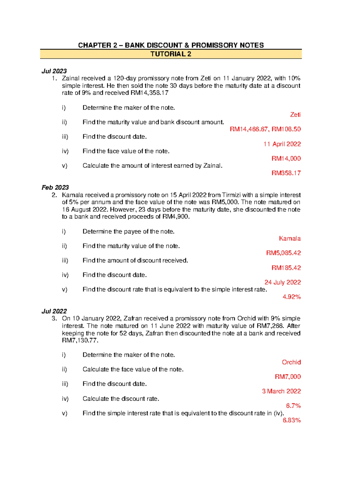 CHAPTER 6 MARKUP AND MARKDOWN TUTORIAL - B.MATH - Studocu