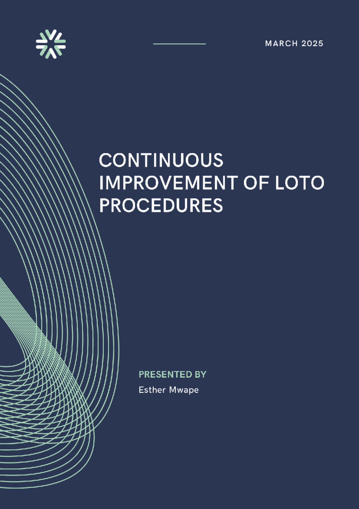 CI Report: Continuous Improvement of LOTO Procedures - March 2025 - Studocu