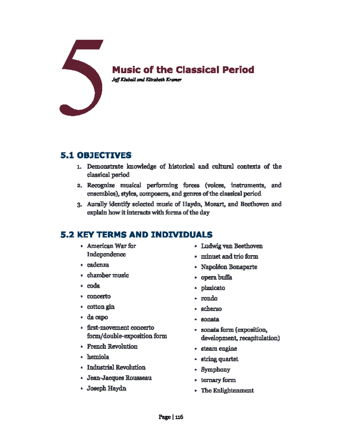 Classical Music Insights: Chapter 5 Overview and Analysis - Studocu