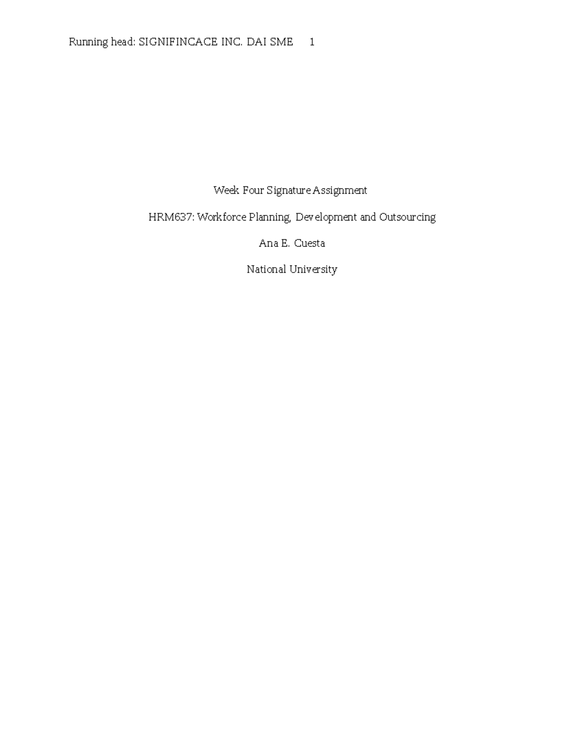 Week 4 HRM637 Signature Assignment: Analyzing Workforce Planning - Studocu