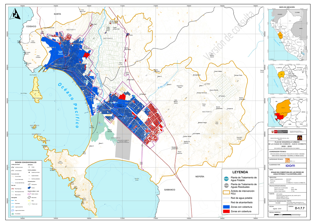 Mapa de Ubicación PDU 150 - Chimbote y Nuevo Chimbote - Document Preview