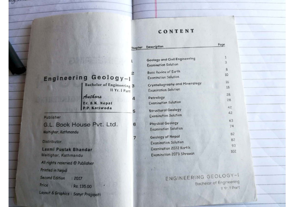 Geology 101: Comprehensive Study Notes for Bachelor of Engineering ...