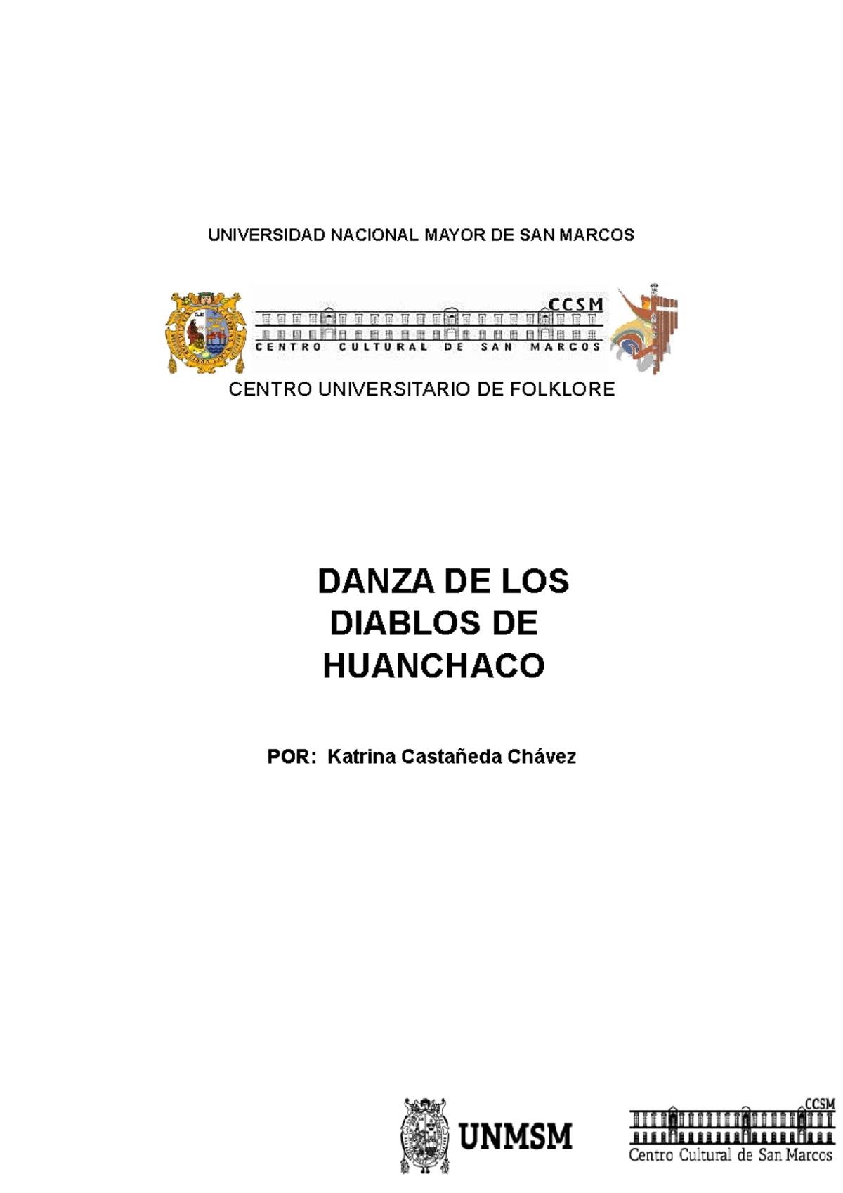Análisis de la Danza de los Diablicos de Huanchaco y Mochumi - Document Preview