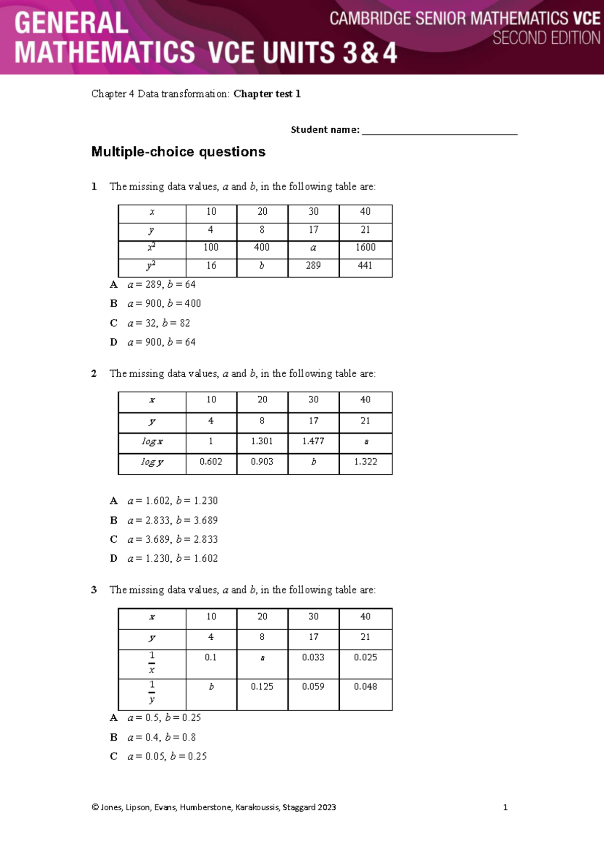 Chapter 4 (Data Transformation) Test 1: Missing Values & Predictions ...
