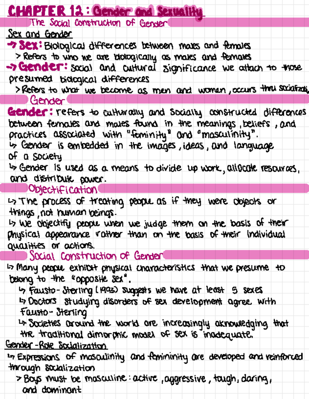 Chapter 12-Gender and Sexuality - ¢ 0487 PEER 12 : Gender and Sexuality ...