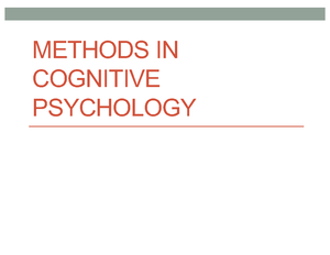 Neural Basis of Cognition - Outline (SP2024) - NEURAL BASIS OF ...