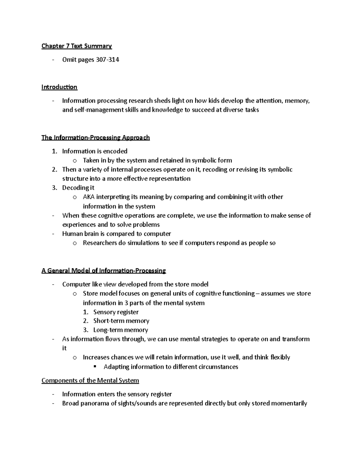 Chapter 7 Text Summary - Chapter 7 Text Summary Omit pages Introduction ...