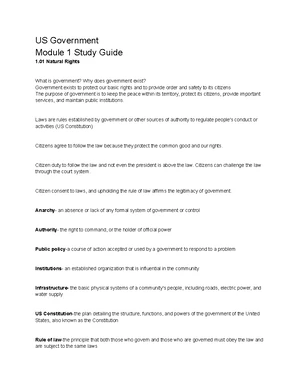 American Government and Civic Engagement Study Guide (Final Exam) - Studocu
