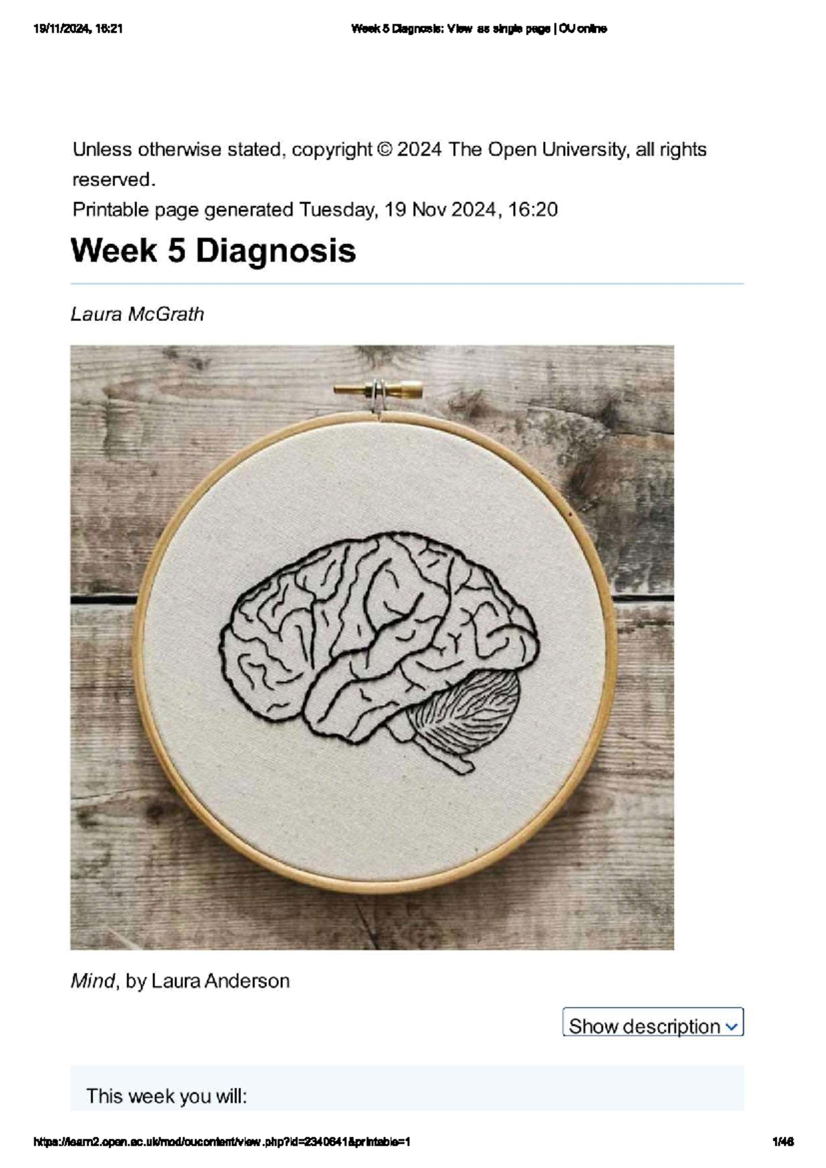 OU 16:21 Week 5 Diagnosis: Exploring Psychiatric Labels and Stigma ...