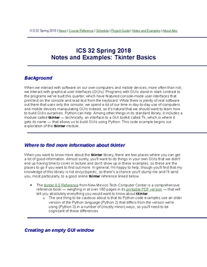 ICS32 Lecture Notes: Programming Paradigms & Python Basics - Lecture 2 ...