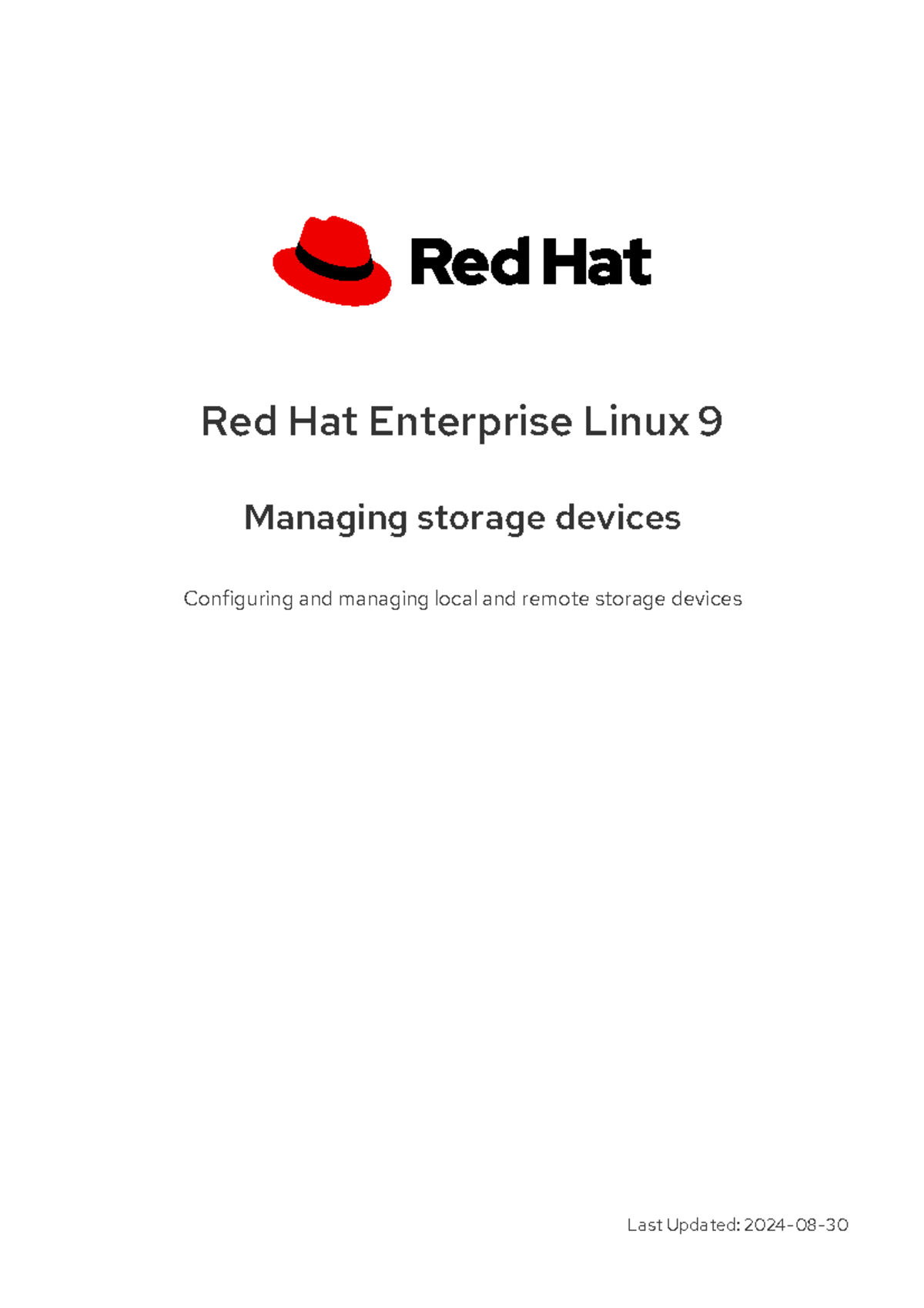 Red Hat Enterprise Linux 9: Managing Storage Devices Guide - Studocu