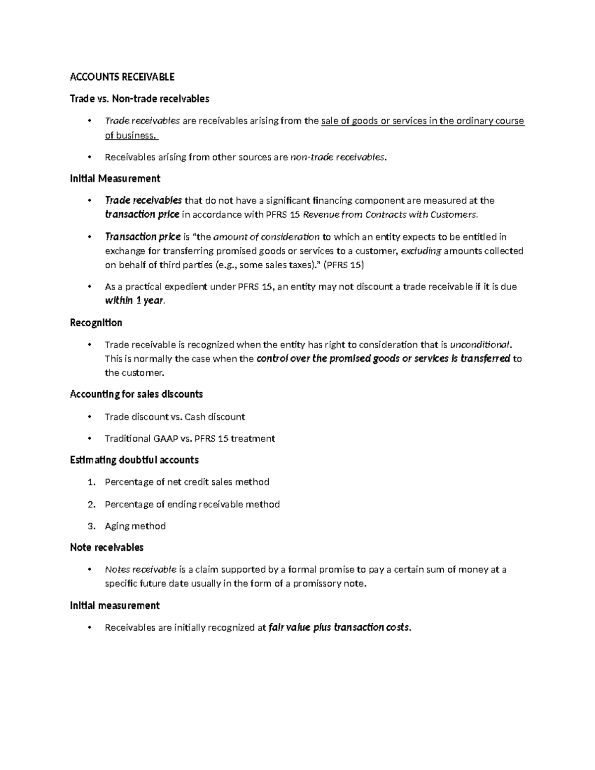 Accounts Receivable Module: Understanding Trade, Non-Trade ...