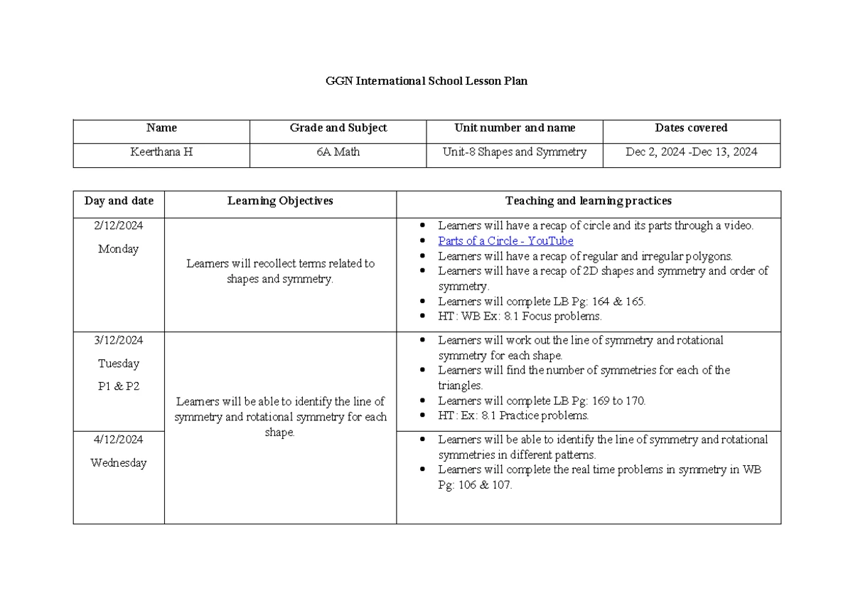 G6 Math Lesson Plan: Data Collection & Statistical Investigation - Studocu