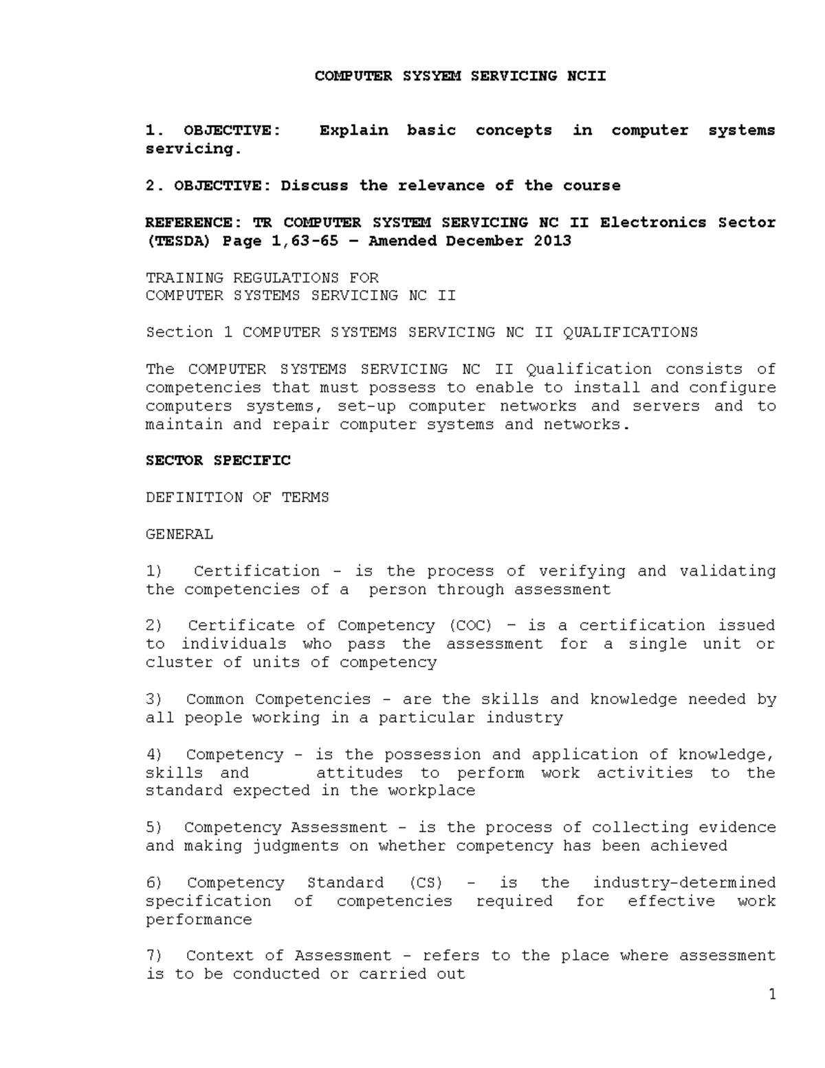 Pdfcoffee - Notes on computer sytems servicing for grade k-12 seni ...