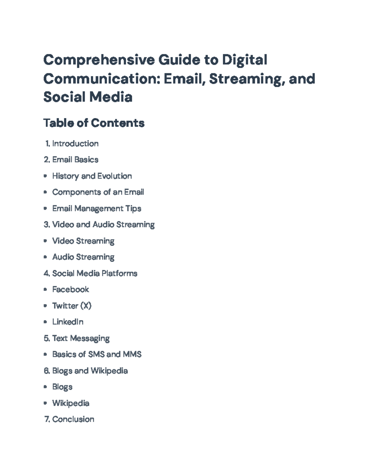 Digital Communication Essentials: Email, Streaming & Social Media Guide ...