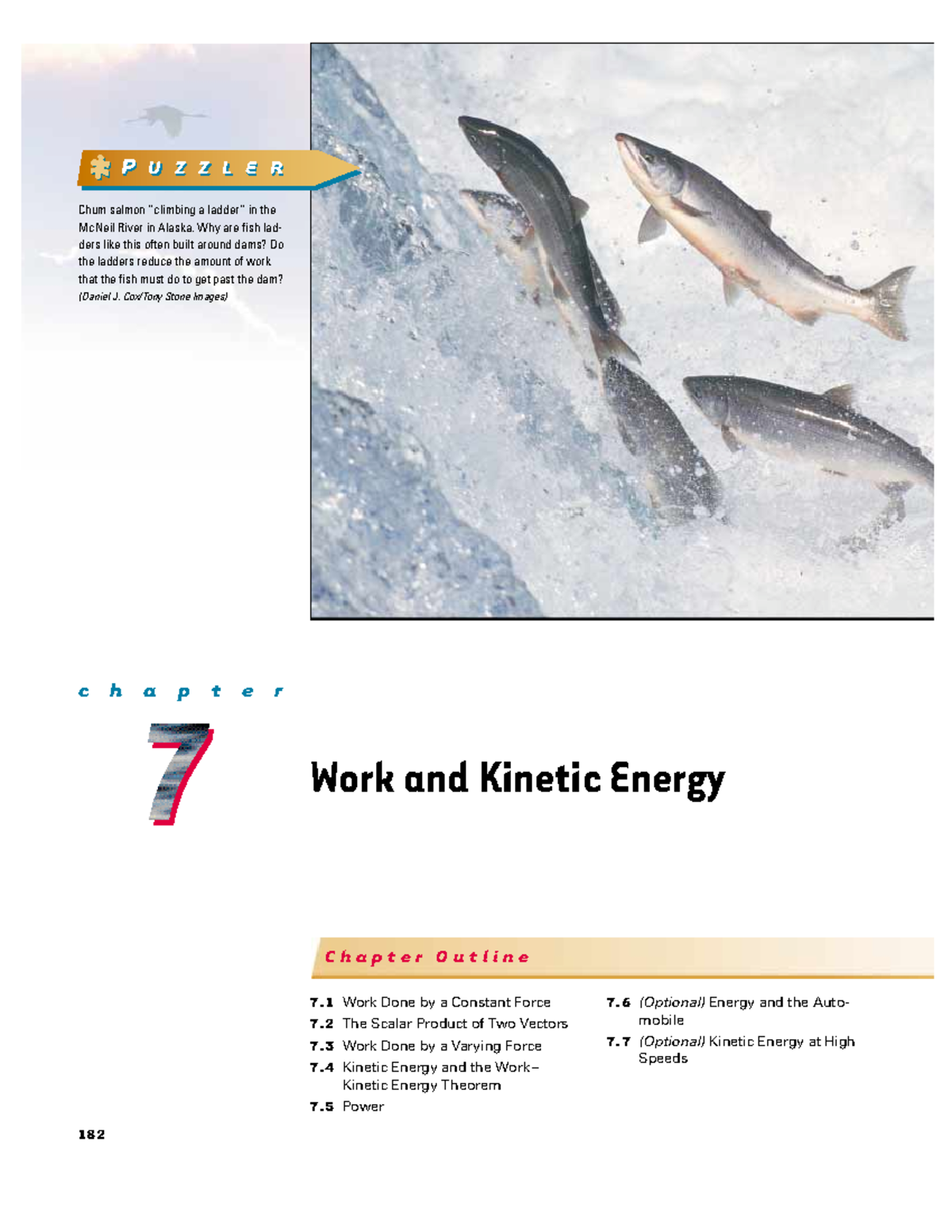 07 - Work and Kinetic Energy - c h a p t e r Work and Kinetic Energy 7 ...