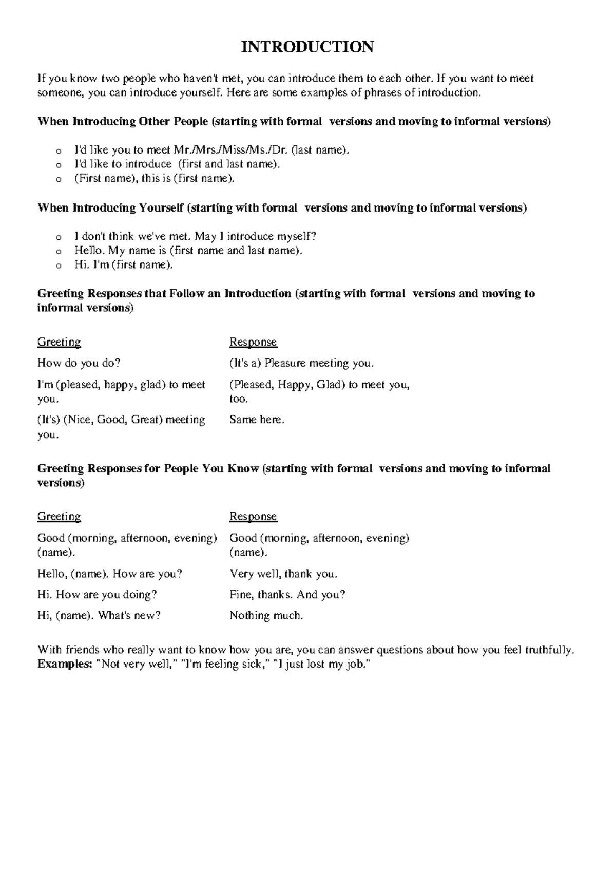 Introduction - 2nd Meeting of ENGL 101: Business Communication - Studocu