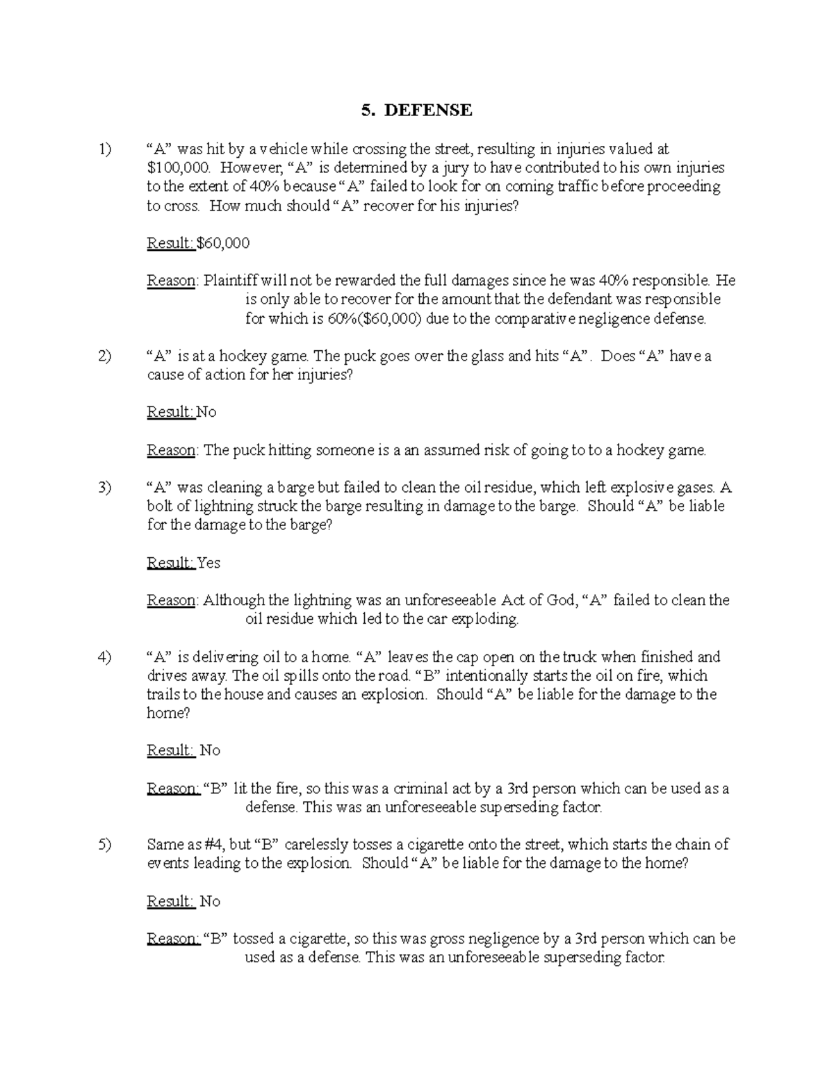 08. Worksheet-Neg: Defense Problems & Solutions for Injuries - Studocu