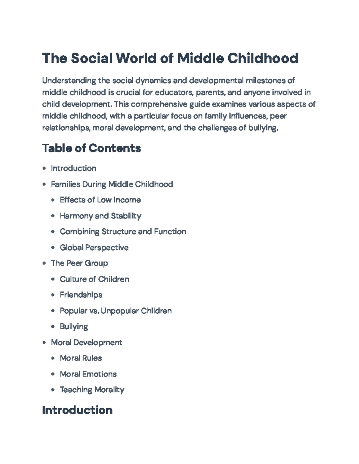 Understanding Social Development During Middle Childhood: Key Insights ...