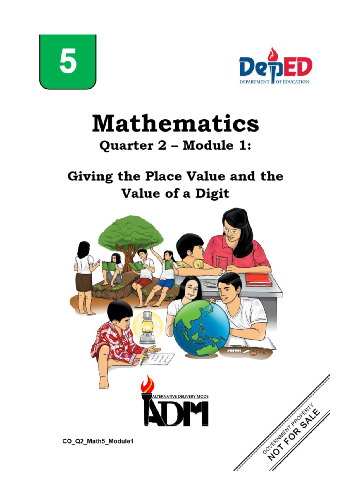 Mathematics Grade 5 Q2 Module 1: Place Value & Value of a Digit - Studocu