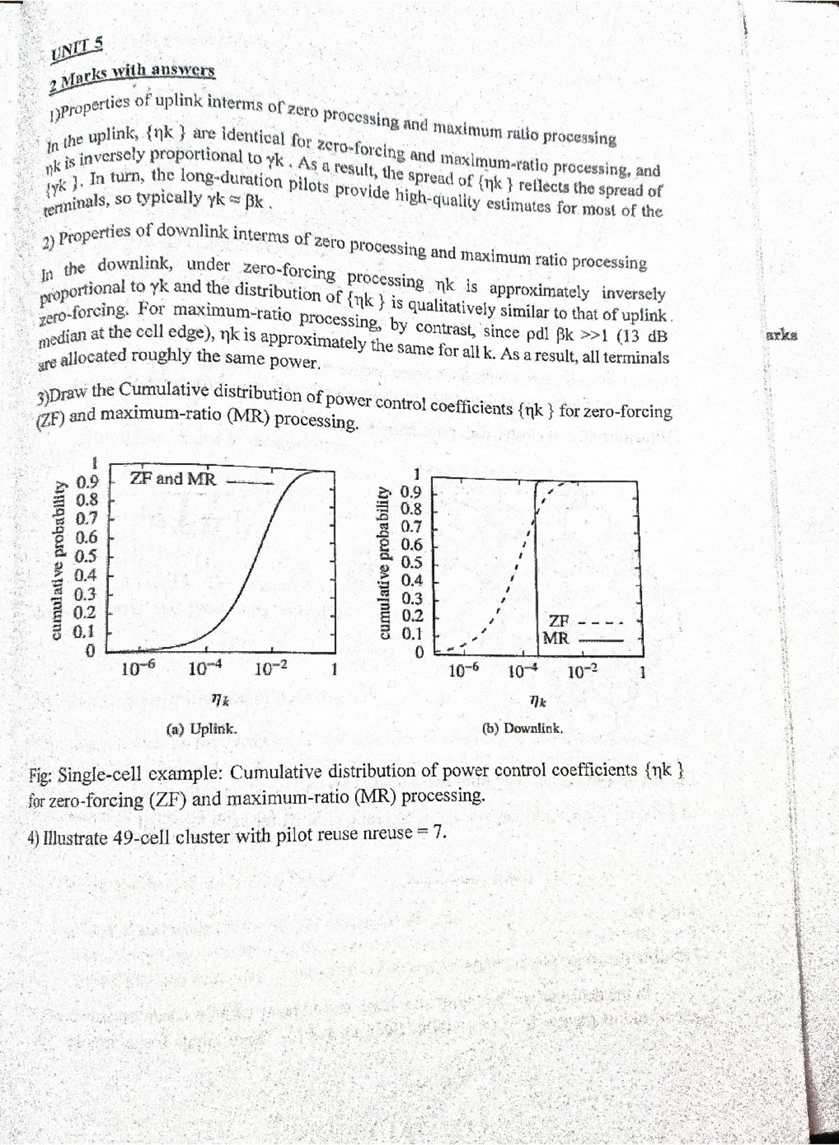 Analysis of Uplink and Downlink Processing in Massive MIMO Systems ...