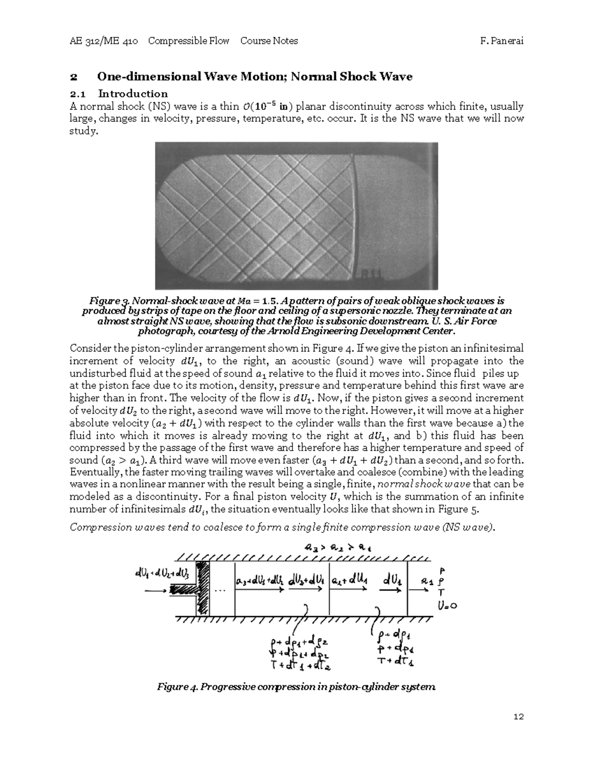 AE 312/ME 410 – Notes on Normal Shock Wave Analysis in Compressible ...