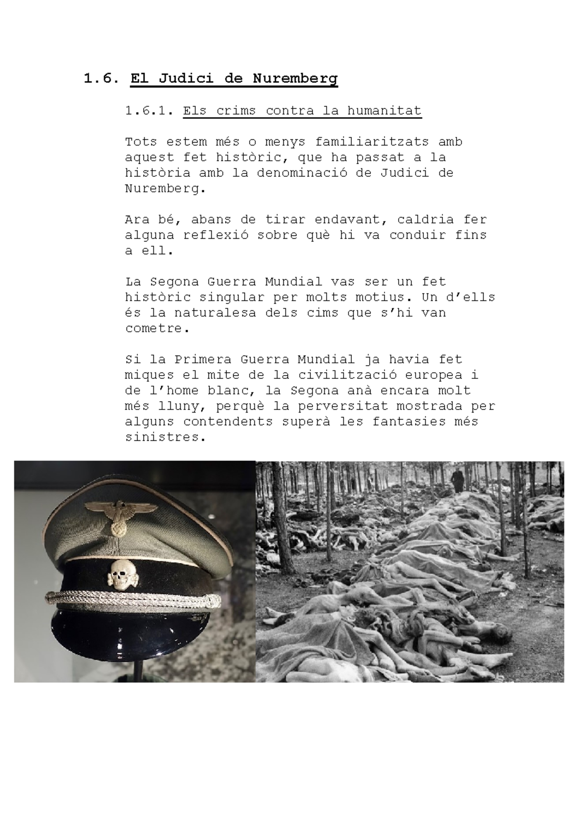 El Judici de Nuremberg: Crims contra la Humanitat - Studocu