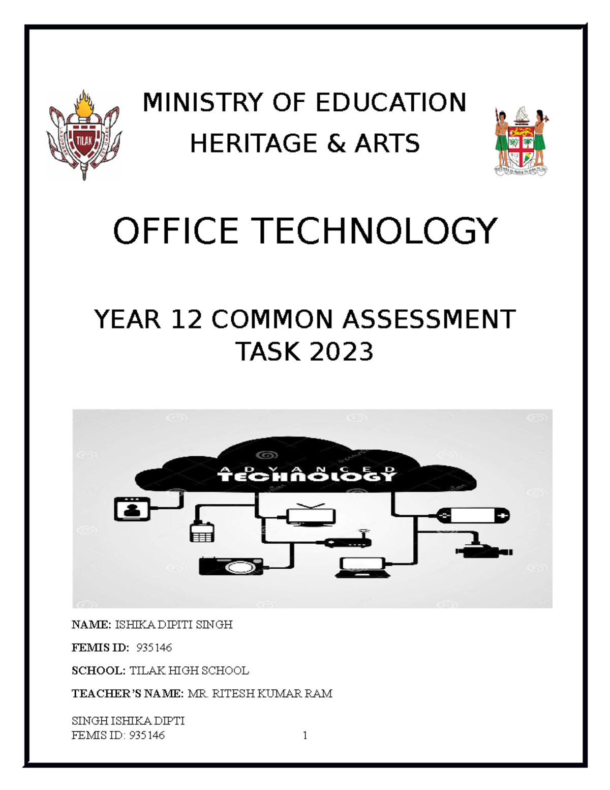 Office Technology Year 12 Common Assessment Task - CV & Job App - Studocu
