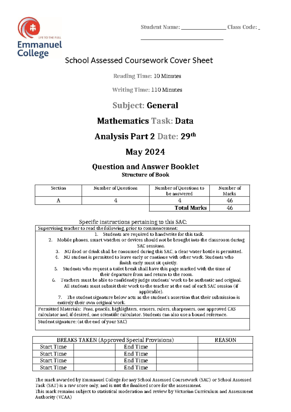 2024 12 GM Part 2 Final Exam Solutions: Data Analysis & Revenue Trends ...