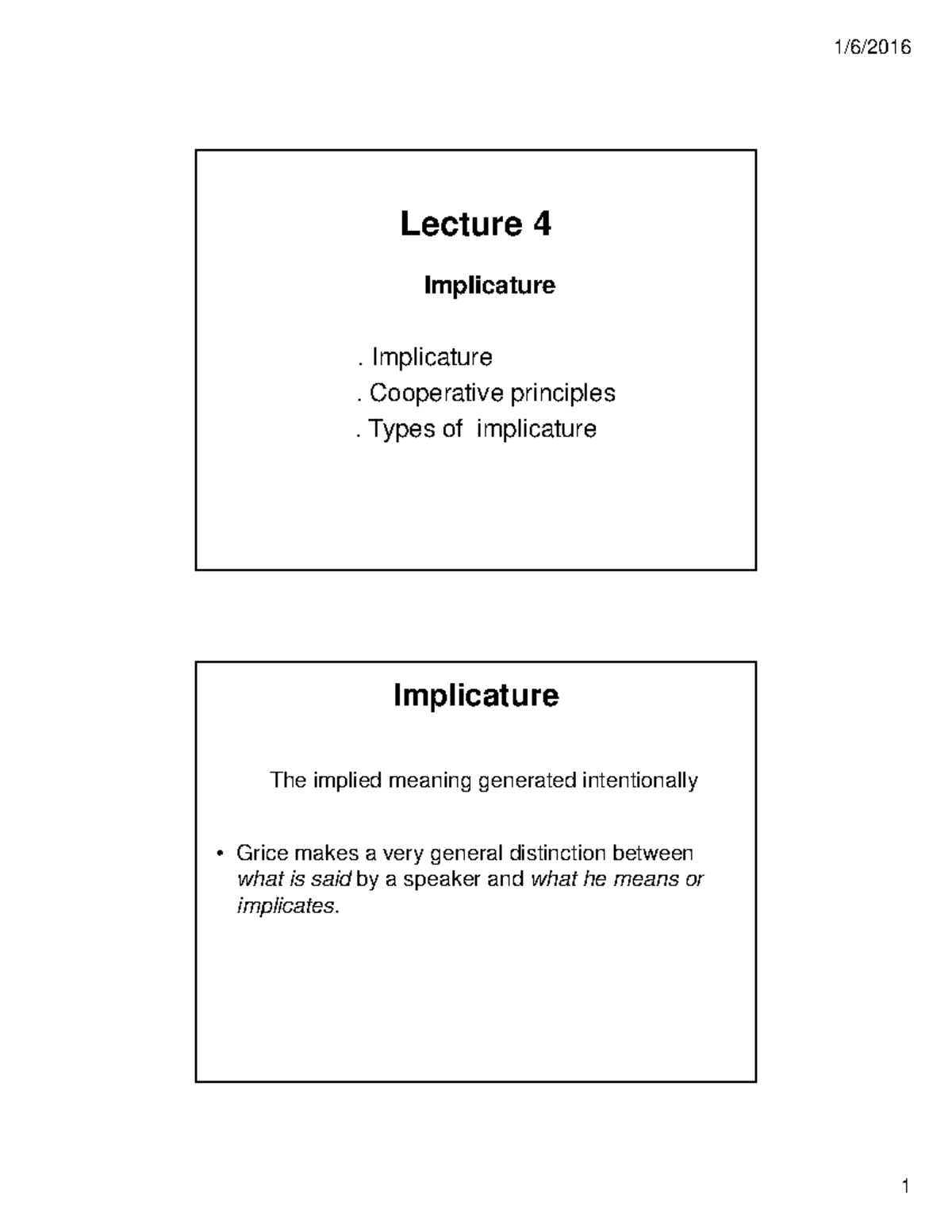 W3. Lecture 4: Understanding Implicature and Conversational Maxims ...