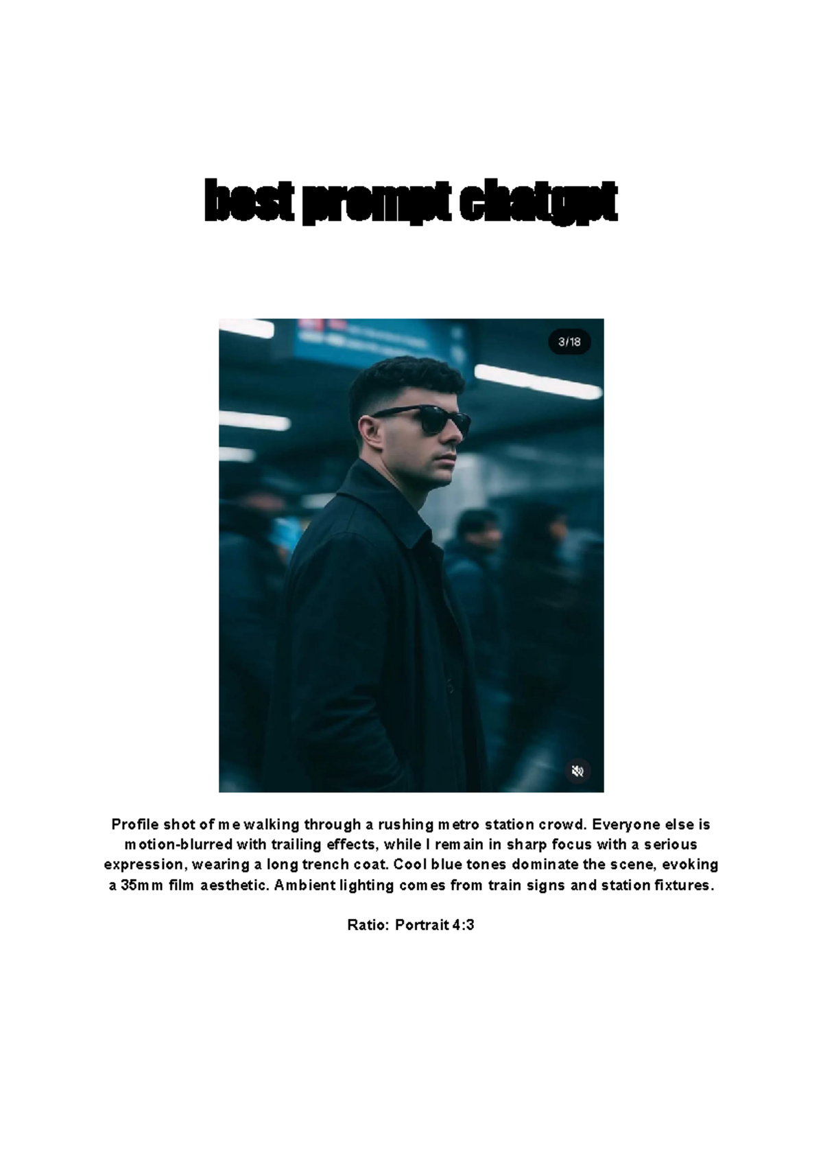 Best Prompt for Cinematic Portrait Photography Techniques - Studocu