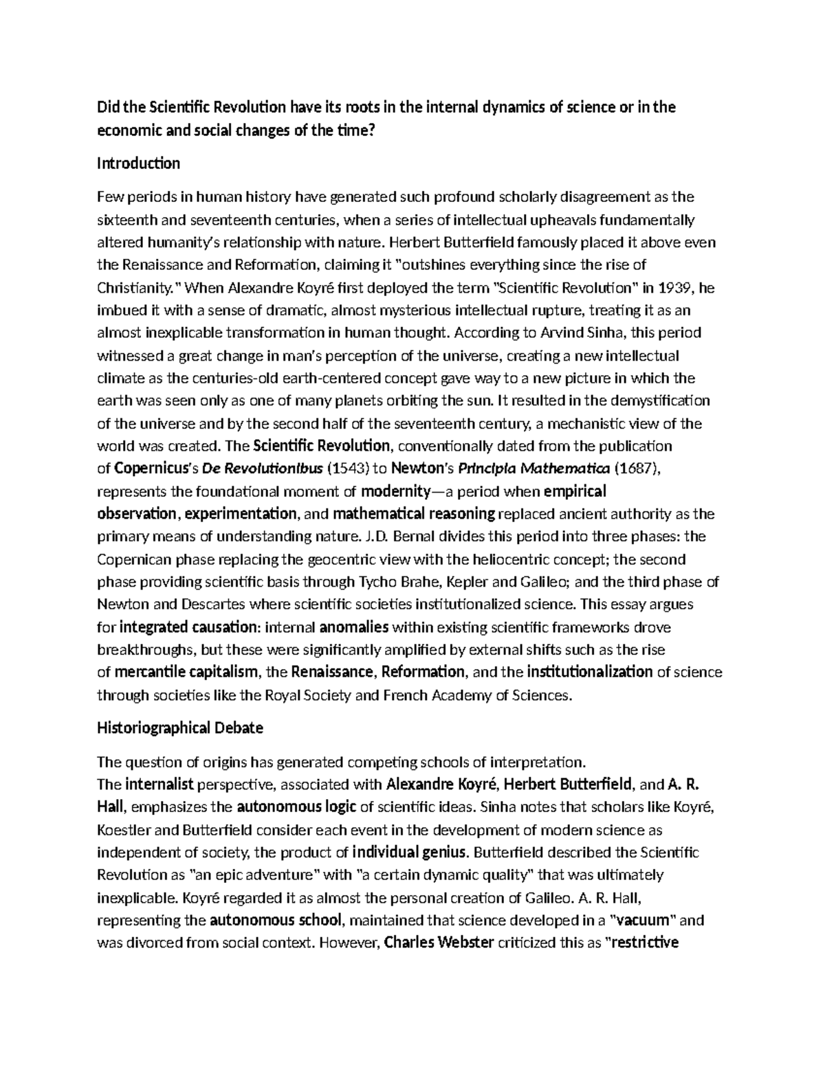 Modwest Assignment: The Roots of the Scientific Revolution - Studocu