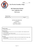 Math Methods Unit 3 and 4 - Grade: 12 - Victorian Certificate of ...