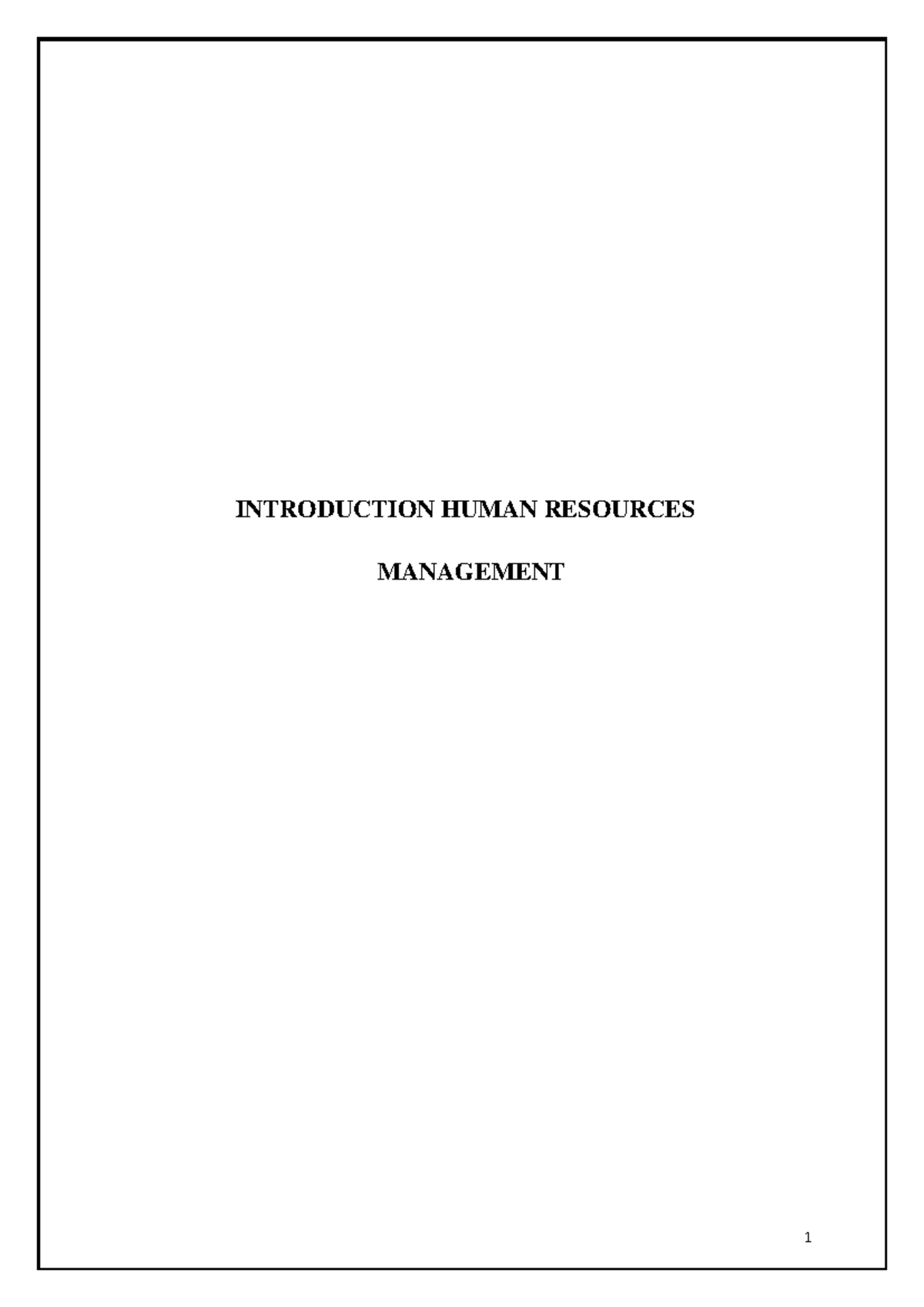Human resource management introduction and overview for SBI (HRM 101 ...
