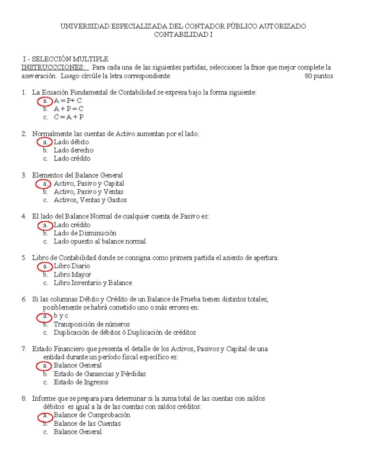 I Examen Parcial Práctico - Contabilidad Intermedia II 10-503-A - Studocu