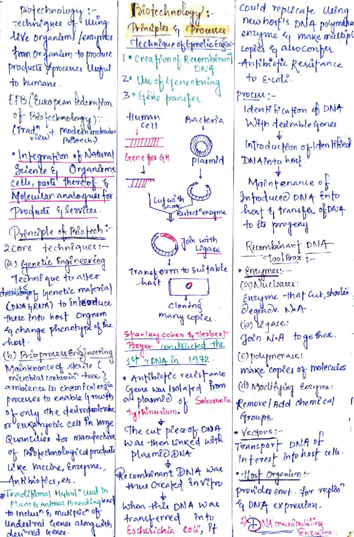 Biotechnology Principles & Processes (61EC64D) - Chapter 05 Overview ...