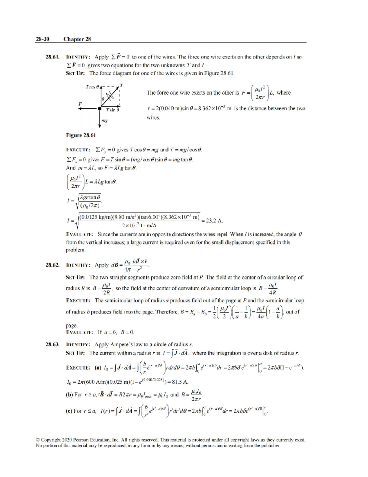 University Physics (15th Ed) - Chapter 28 Solutions & Discussion - Studocu