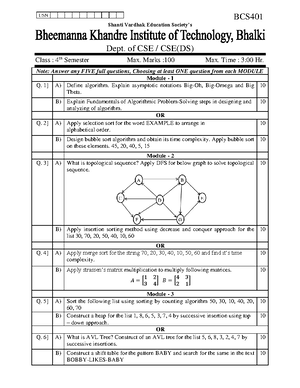BRMK557 Model Question Paper – 1 Solution - Model Question Paper 1 ...