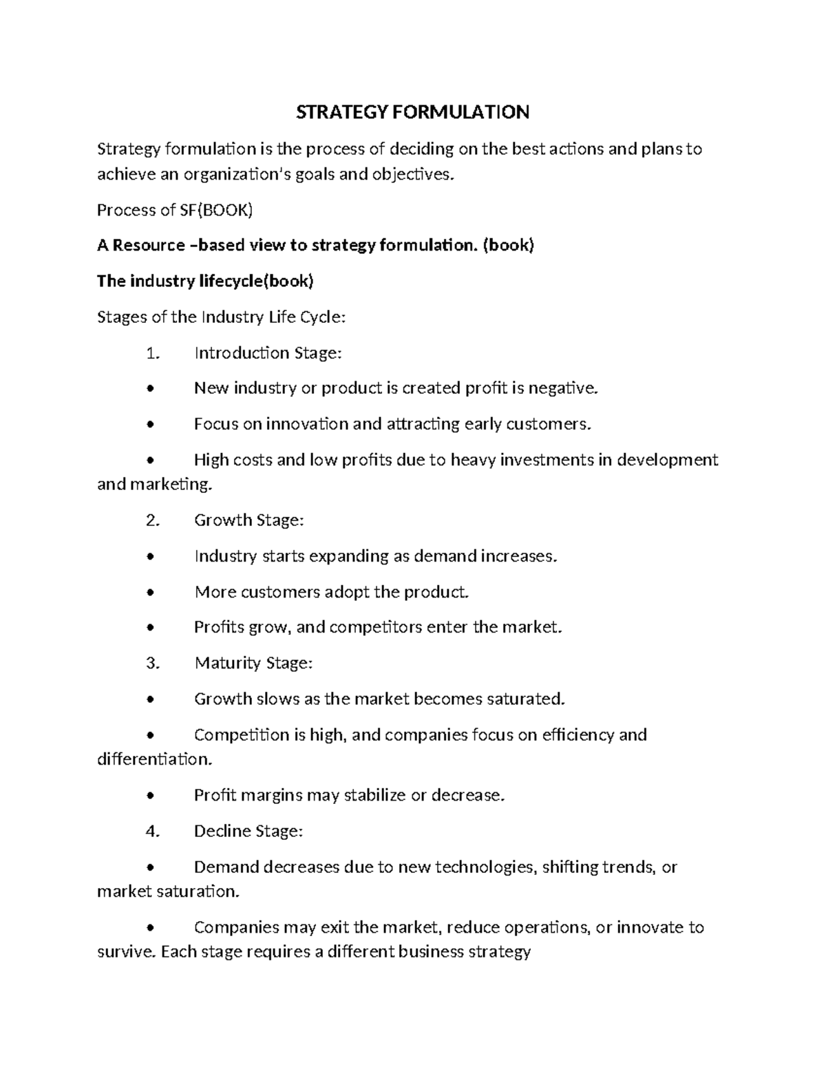 Business Strategy (BUS 101): Key Concepts and Frameworks for Success ...