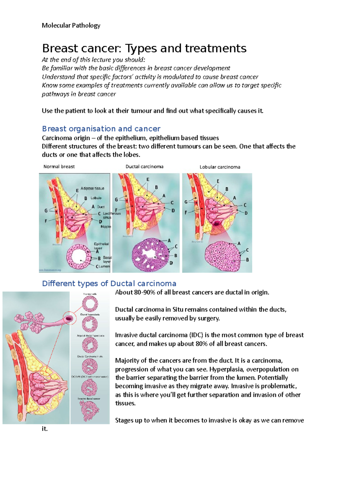 Molecular Pathology Breast cancer - Molecular Pathology Breast cancer ...